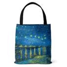 Bolsa Tote de Lona Série Van Gogh - Leve e Versátil - Bolsa de Ombro Shopper Bolsa Tote de Lona Série Van Gogh - Leve e Versátil - Bolsa de Ombro Shopper