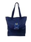 Bolsa Tote Educação Professor Estudante Universitário azul marinho Coruja azul