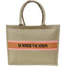 Bolsa Tote Feminina Bege Verão Praia Férias Casual Viagem