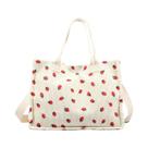 Bolsa Tote Feminina De Grande Capacidade Com Estampa De Morango E Alça Ajustável Bolsa Tote Feminina De Grande Capacidade Com Estampa De Morango E Alça Ajustável