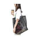 Bolsa Tote Feminina De Malha De Grande Capacidade, Bolsa De Ombro Vazada Para Verão, Viagem, Praia,