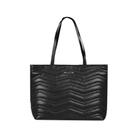 Bolsa Tote Feminina Grande ZigZag Couro Matelasse Grande Preta