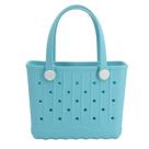 Bolsa Tote Forrader Pequena de Borracha para Praia Impermeável Azul Claro