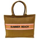 Bolsa Tote Marrom Feminina Verão Praia Piscina Summer Beach Casual