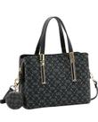 Bolsa Tote Monograma Elegance - Alça de Mão - Chenson 3485502 - Preto Bolsa Tote Monograma Elegance - Alça de Mão - Chenson 3485502 - Preto