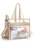 Bolsa Tote Transparente Missnine Aprovada para Estádio 32x13x25 cm