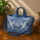 Bolsa Totebag Carioca Farm Lenço Tropical Jeans Original