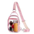 Bolsa transparente BOLSA TRANSPARENTE CLUCI para eventos em estádios, rosa transparente