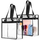 Bolsa transparente Hoiny para eventos em estádios 30x15x30cm transparente