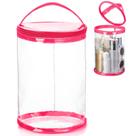 Bolsa Transparente para Tocador Sanwuta 15x23 cm Impermeable Fucsia