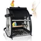 Bolsa transportadora de pássaros GREGCE GAIOLA DE VIAGEM PARA PÁSSAROS COM POLEIRO PARA PÁSSAROS PEQUENOS