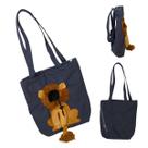 Bolsa Transporte Cachorro Gato Pet Animal Estimacao Estampa Leao Passeio Diversao Ombro Caminhada Viagem