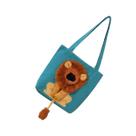 Bolsa Transporte Gato Cachorro Pet Animal Estimacao Estampa Leao Bag de Ombro Passeio Diversao Caminhada Viagem