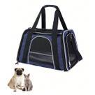 Bolsa Transporte Gato Cao Cachorro Pet Faixa Refletiva Viagem Passeio Animal de Estimaçao Pequeno Porte Aviao Onibus Carro Resistente Seguro