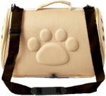 Bolsa Transporte Pet Bege Cães e Gatos Mais Dog Glamour