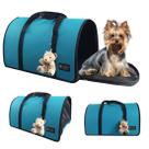 Bolsa Transporte Pet Luxo Cães E Gatos Avião Preto rf04-2
