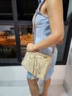Bolsa Transversal - Alça material ecológico - cor gelo