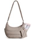 Bolsa transversal BAGSMART pequena estilo puffer hobo com alça ajustável Bolsa transversal BAGSMART pequena estilo puffer hobo com alça ajustável