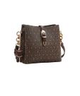 Bolsa Transversal Chenson Coração Cristal Café