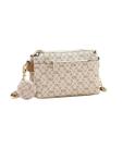 Bolsa Transversal Chenson Monograma Elegance Bege Bolsa Transversal Chenson Monograma Elegance Bege