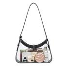 Bolsa Transversal CLUCI Crescent em material vegano Transparente 27x7x17 cm