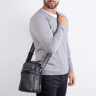 Bolsa transversal com divisórias Fernando