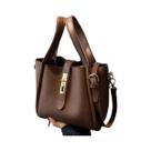 Bolsa Transversal De Moda Retrô Em Cor Sólida Para Outono Inverno, Uso Diário Multifuncional