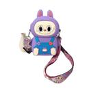 Bolsa Transversal De Moedas De Silicone Com Desenho Animado Kuromi Labubu Infantil, Acessórios De