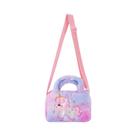 Bolsa Transversal De Pelúcia De Unicórnio Arco-Íris Para Meninas Pequenas, Bordado, Bolsa De Ombro