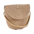 Bolsa Transversal De Verão Para Meninas, Linda Bolsa De Palha Trançada, Carteira De Ombro Fashion