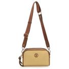 Bolsa transversal detalhe textura com duas divisórias wj sintético