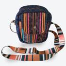 Bolsa Transversal Feminina Allegra I Em Tecido Jeans Alças Bicolor - NKoisas