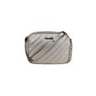 Bolsa Transversal Feminina com Correntes Matelasse Ônix