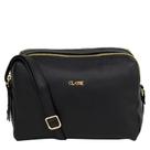 Bolsa Transversal Feminina Couro Legítimo Preta Camera Bag Com Compartimentos 2870 Bolsa Transversal Feminina Couro Legítimo Preta Camera Bag Com Compartimentos 2870