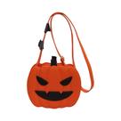 Bolsa Transversal Feminina De Couro PU Com Tema Abóbora Halloween, Bolsa De Ombro Demoníaca, Bolsa