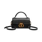 Bolsa Transversal Feminina Estilosa E Versátil Em Couro PU Macio, Formato Quadrado, Bolsa De Ombro