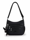 Bolsa Transversal Feminina Nylon Impermeável 5 Zíperes Com Chaveiro Estilo Kipling