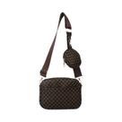 Bolsa Transversal Feminina Vintage De Couro PU Macio Com Alça De Ombro Casual De Designer Bolsa Transversal Feminina Vintage De Couro PU Macio Com Alça De Ombro Casual De Designer