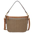 Bolsa Transversal Fossil Jolie 28x8x20 cm Chevron Bolsa Transversal Fossil Jolie 28x8x20 cm Chevron
