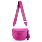 Bolsa transversal hibear xadrez de nylon impermeável para mulheres Bolsa transversal hibear xadrez de nylon impermeável para mulheres