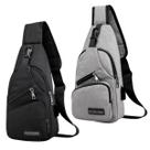 Bolsa Transversal Lateral Unissex com USB Ideal para Dia a Dia, Viagens e Estudos