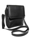 Bolsa Transversal Masculina Shoulder Bag Cor Preto e Marrom Pratica Espaçosa Bolsa Transversal Masculina Shoulder Bag Cor Preto e Marrom Pratica Espaçosa