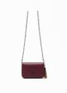 Bolsa Transversal Mini Bag Charme e Elegância Cores Couro Cor:Azul