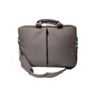 Bolsa Transversal Notebook Pasta Mala Resistente Lisa Cinza