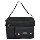 Bolsa Transversal Pasta Executiva Reforçada Trabalho Viagem cabe notebook com divisorias reforçada