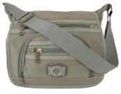 Bolsa Transversal Pasta Tirarcolo Ombro Em Lona Multiúso Masculina Feminina