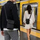 Bolsa Transversal Porta Celular Documento Leve Elegante e Resistente Premium Essencial Cor:VerdeTamanho:P