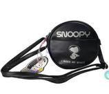 Bolsa transversal snoopy c feixo refletivo e fechamento tratorado