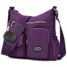 Bolsa transversal SUKRY Nylon anti-roubo RFID impermeável roxa