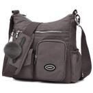 Bolsa transversal SUKRY Nylon para mulheres, café RFID anti-roubo